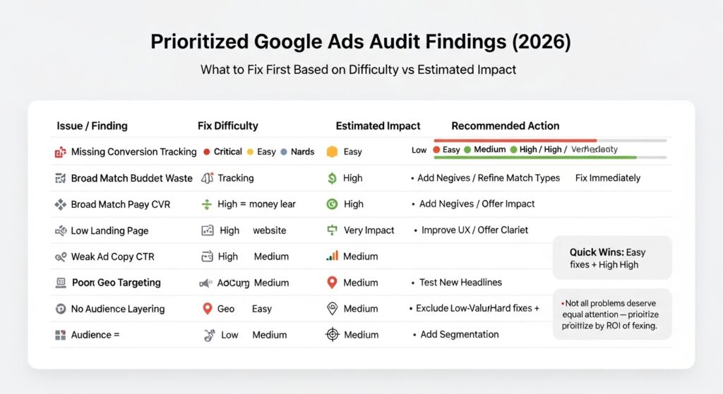 What to Do With Your Audit Findings (The Prioritization Framework)